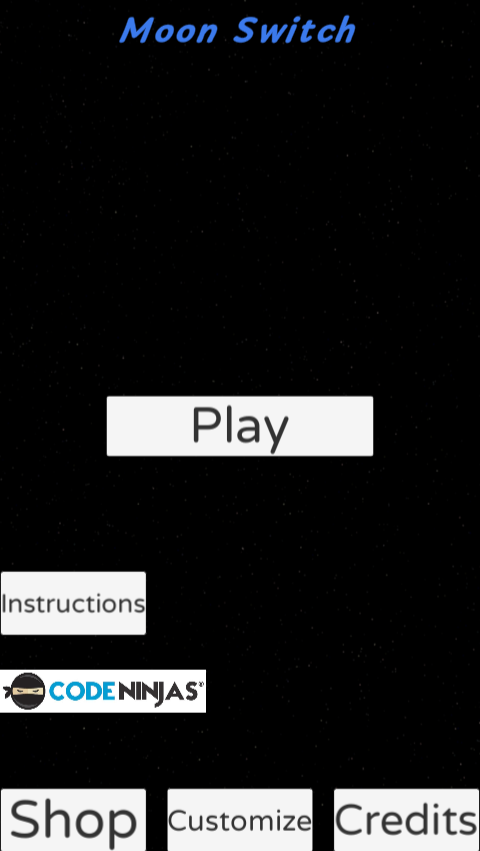 The title screen of MoonSwitch.